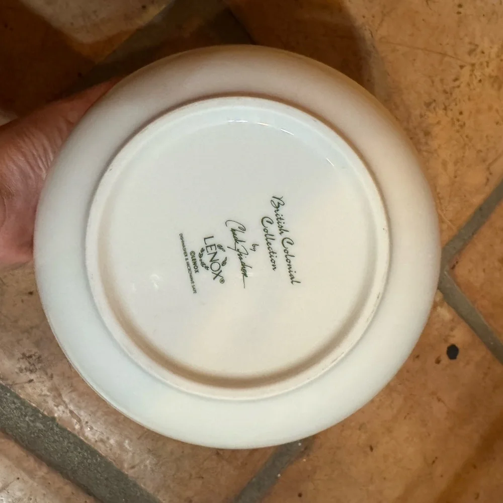 VTG Lenox British Colonial Collection Porcelain Bowl Palm Tree Decorative Art - Picture 3 of 3